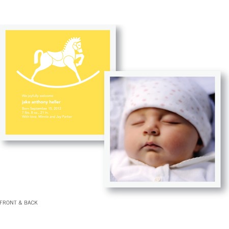 Rocking Horse Birth Announcement
