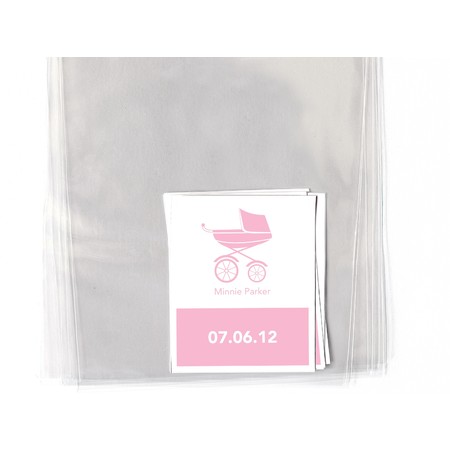 Pink Pram Goodie Labels & Bags