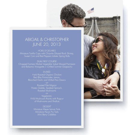 Modern A La Carte Card