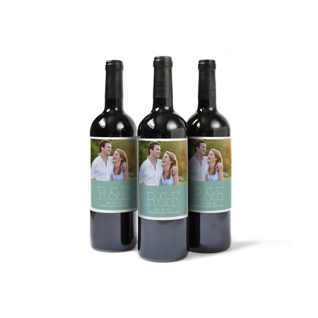 Custom Wine Label with Monogram
