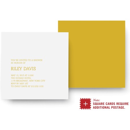 Tailored Bridal Shower Invitation