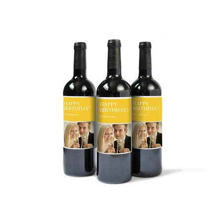 Custom Wine Bottle Labels for Birthdays