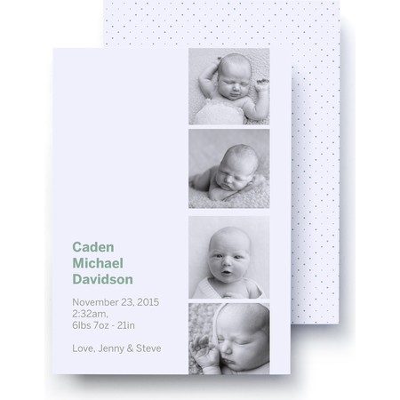 Naturally Chenille Birth Announcement