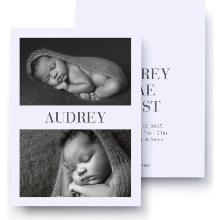 Uptown Classic Birth Announcement