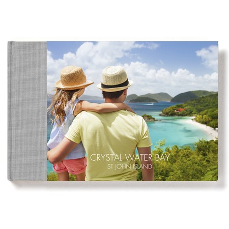 Landscape Layflat Photo Book with Modern Font
