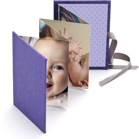 Baby Brag Book with Periwinkle Fabric