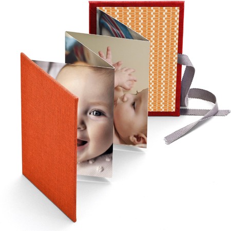 Brag Book with Orange Fabric