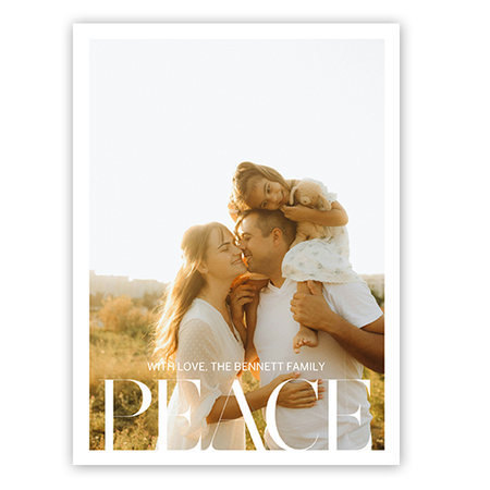 Peace Holiday Photo Card