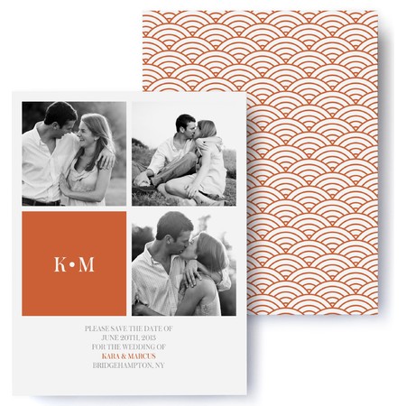 Art Deco Photo Save The Date Cards