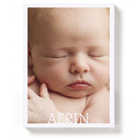 Vertical Photo Magnet with Name