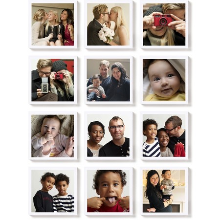 Square Photo Magnet Set of 12