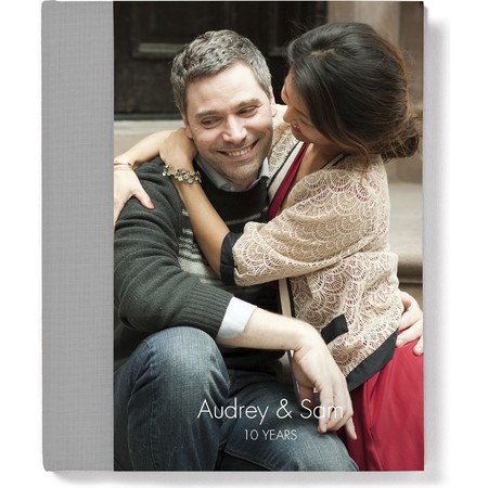 Portrait Layflat Photo Book with Modern Font