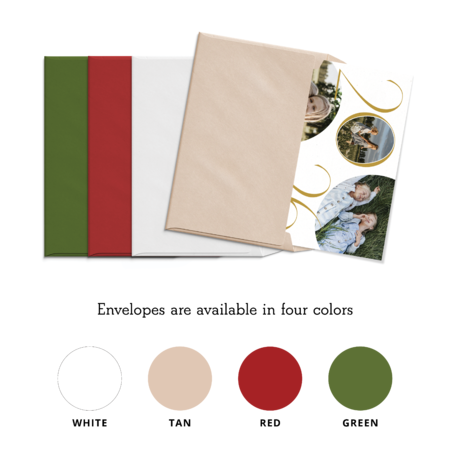 Modern Circle New Year Card, Product Image 04